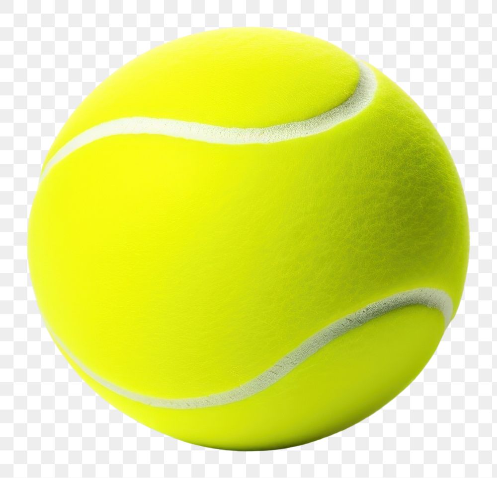 PNG  Tennis ball sports white background football AI generated Image by rawpixel