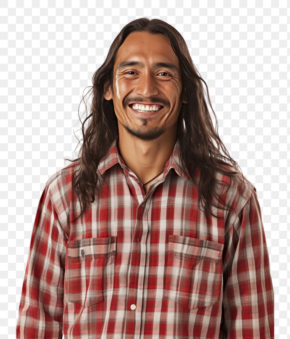 PNG  Smiling native american man laughing adult smile. AI generated Image by rawpixel.