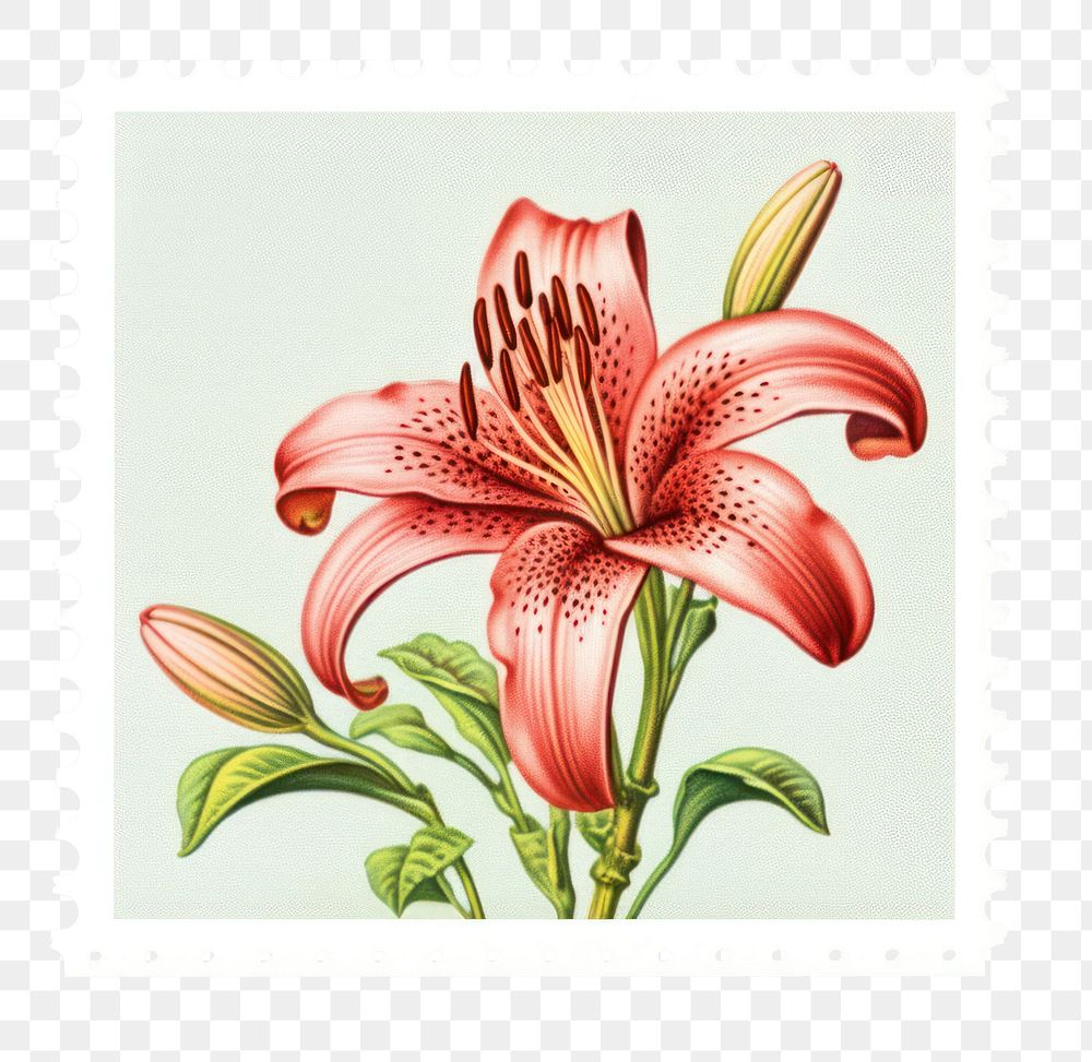 PNG Lily flower plant inflorescence. AI generated Image by rawpixel.