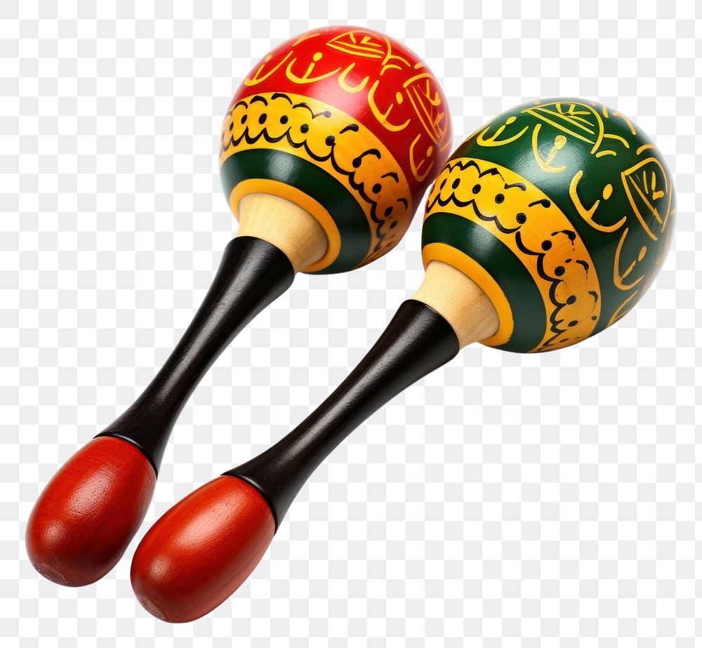 PNG  Maracas white background tradition lollipop. AI generated Image by rawpixel.