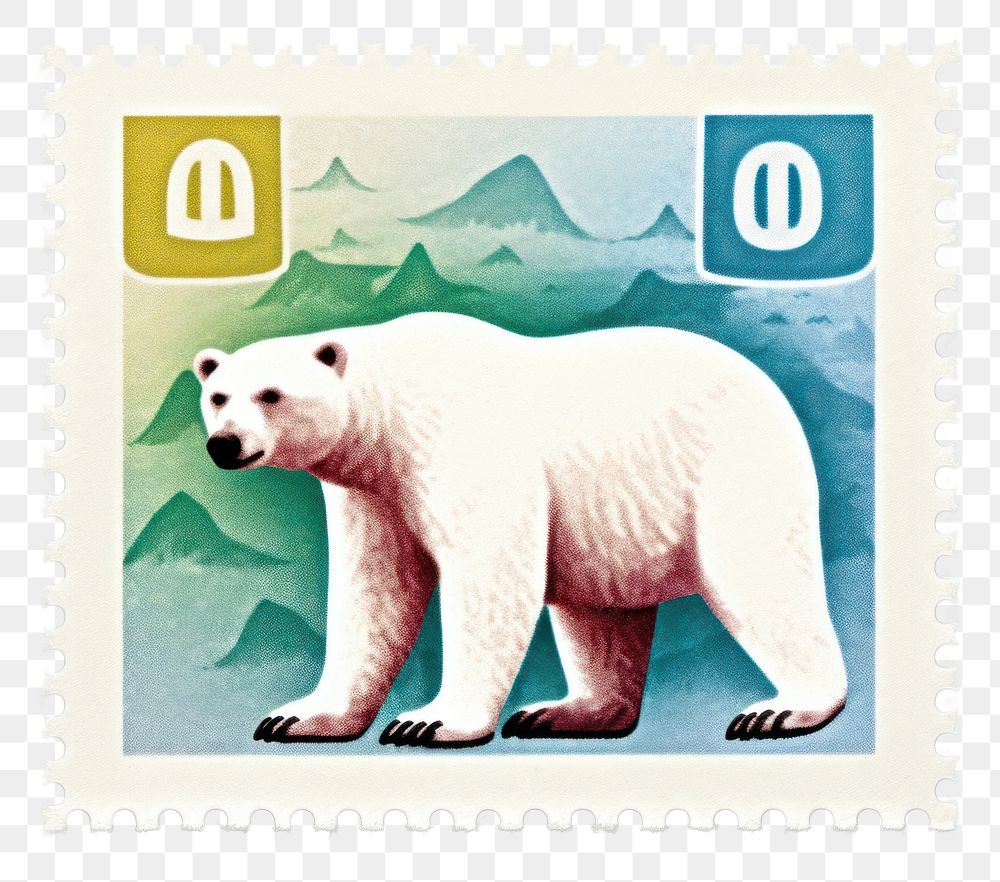 PNG White bear mammal animal representation. AI generated Image by rawpixel.