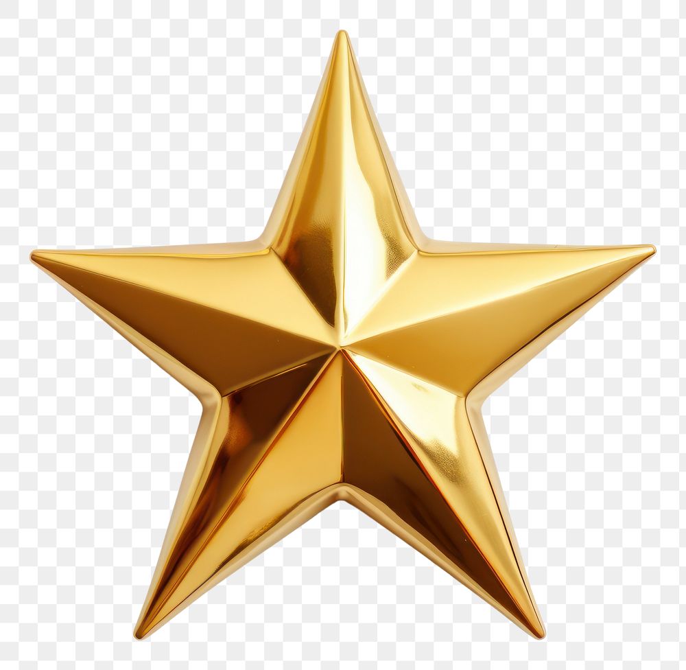 PNG Golden star christmas symbol shiny. AI generated Image by rawpixel.
