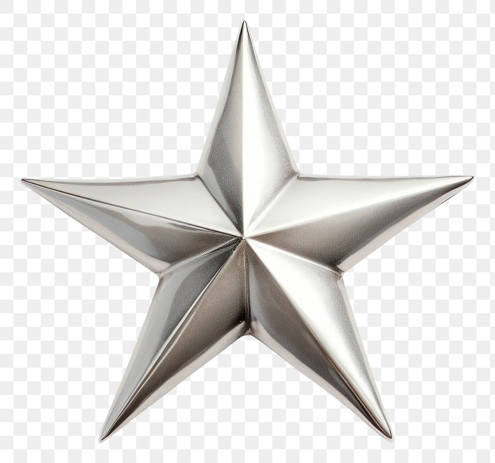 PNG Silver star christmas shiny white background. AI generated Image by rawpixel.