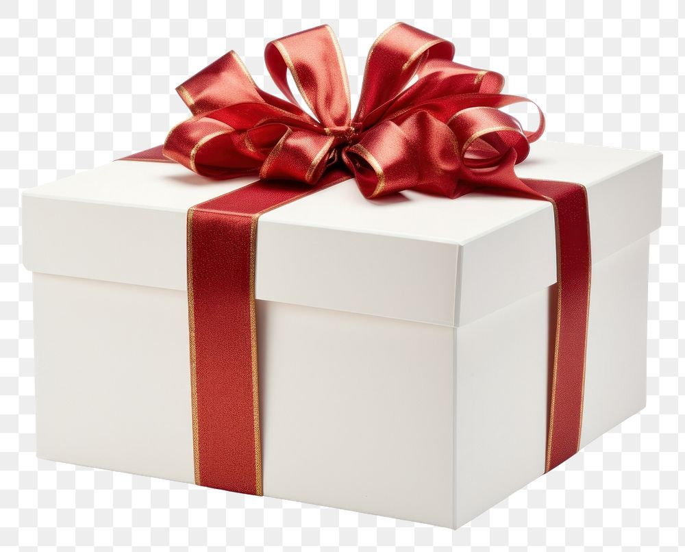 PNG Gift box ribbon white red. AI generated Image by rawpixel.