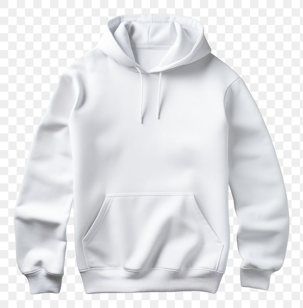PNG  Hoodie sweatshirt white white background. AI generated Image by rawpixel.