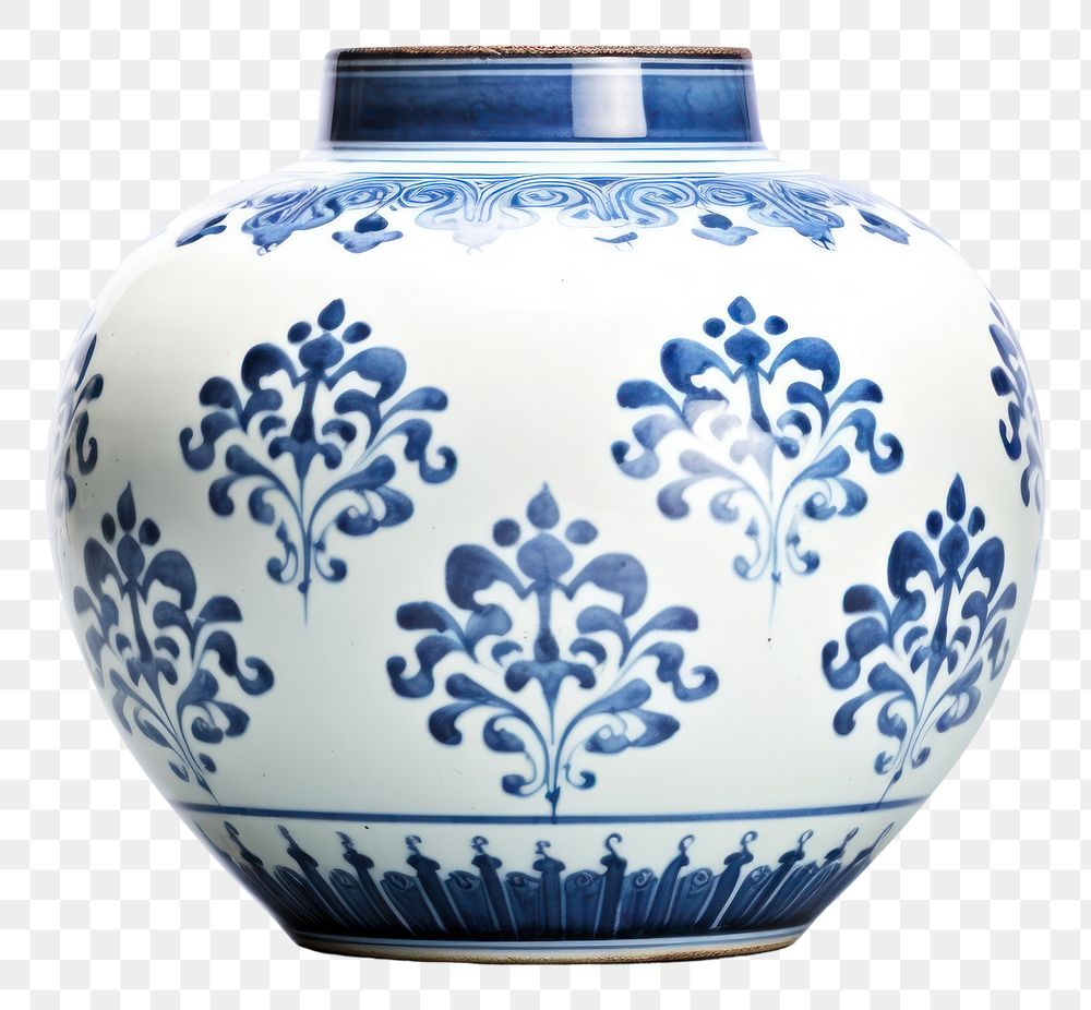PNG  Chinese jar porcelain pottery white. AI generated Image by rawpixel.