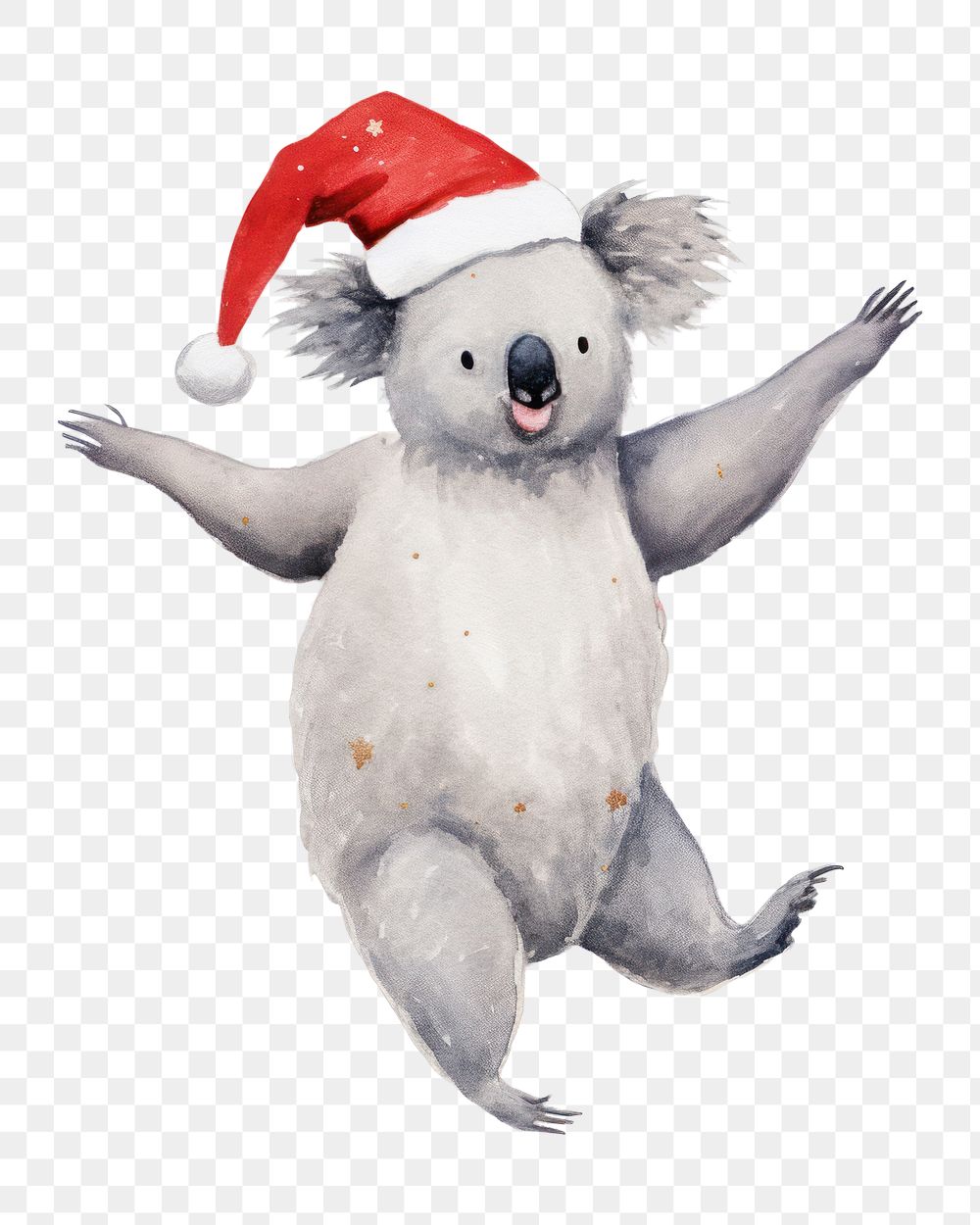 PNG Koala celebrating Christmas christmas animal cute. AI generated Image by rawpixel.