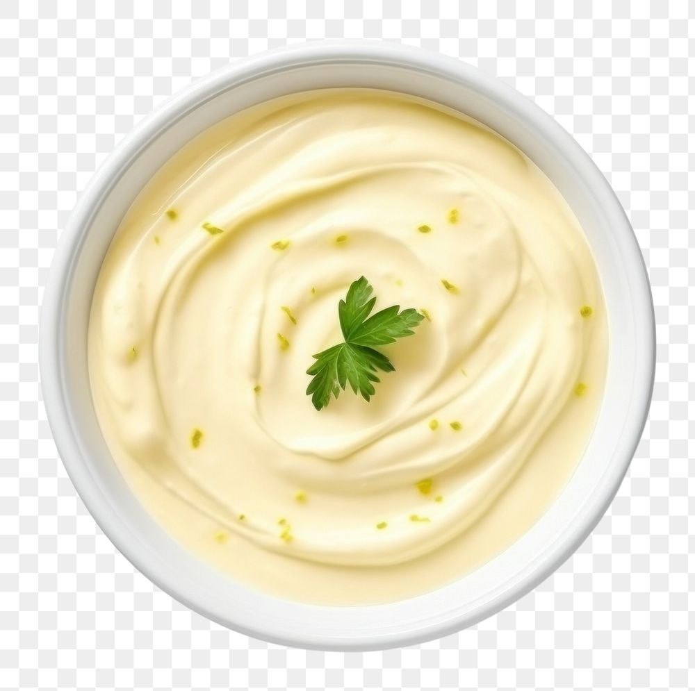 PNG  Aioli dip plate food meal. AI generated Image by rawpixel.