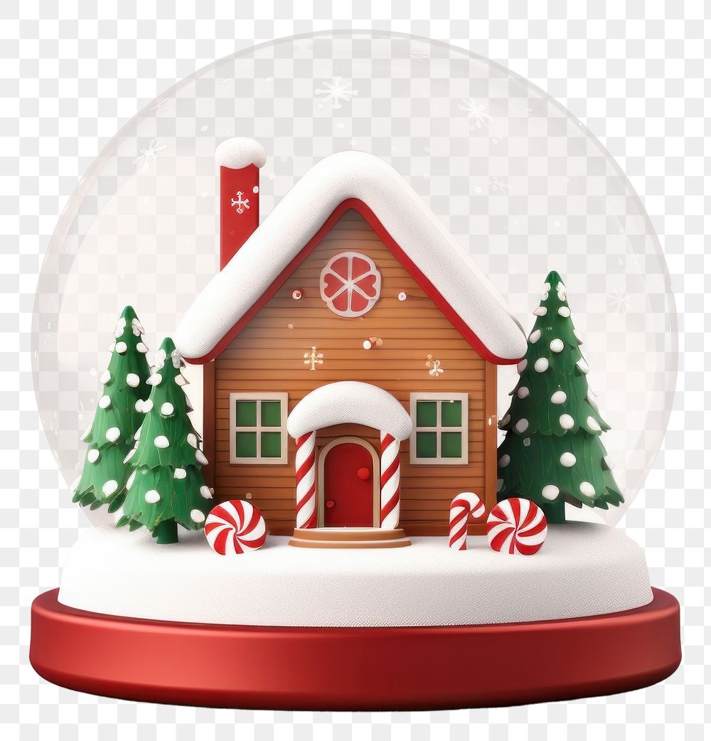 PNG Christmas snow globe. AI generated Image by rawpixel.