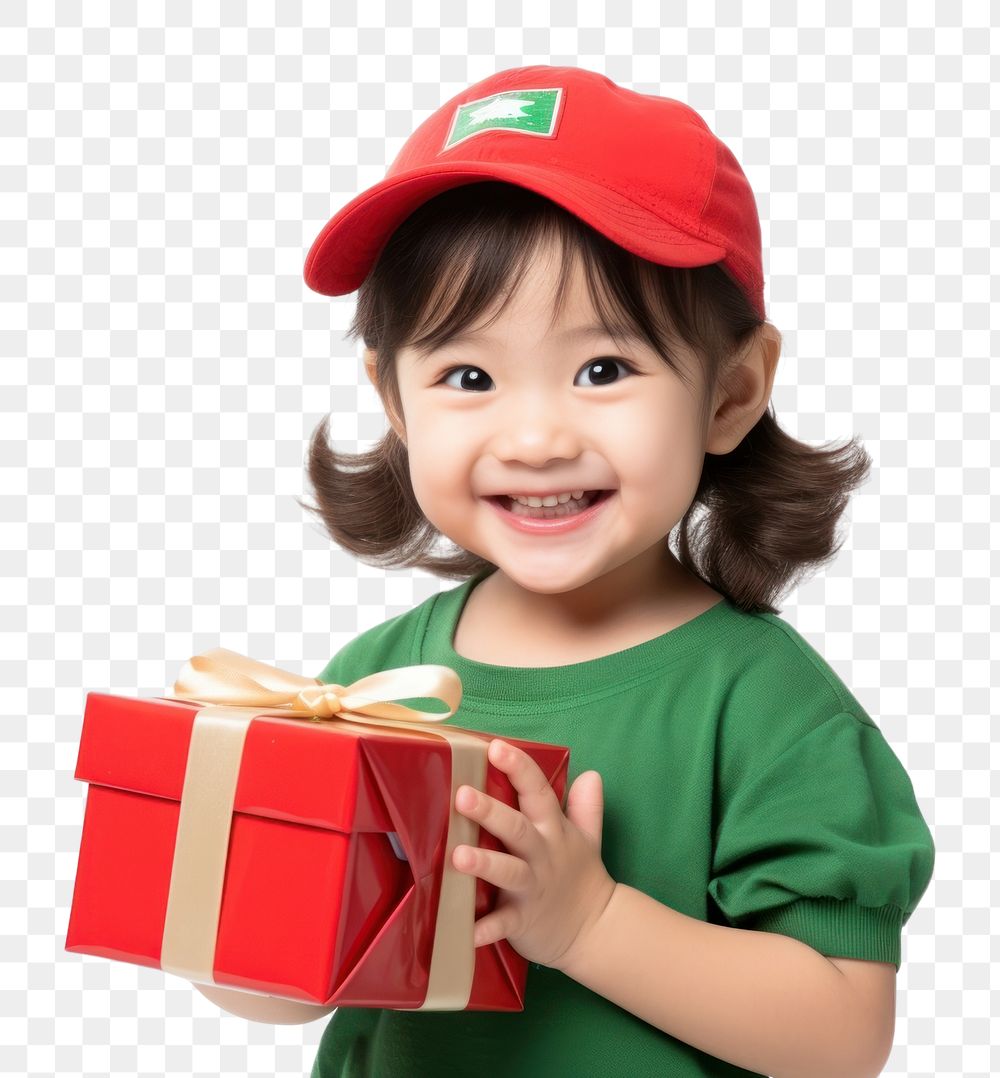 PNG Holding cute giftbox portrait smile child. AI generated Image by rawpixel.