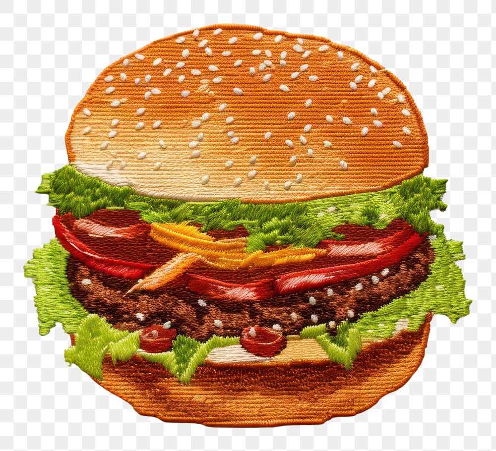 PNG Burger food hamburger vegetable. AI generated Image by rawpixel.