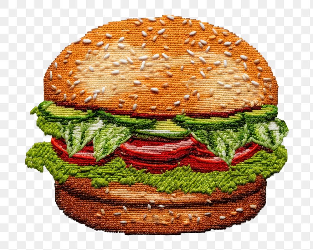 PNG Burger food creativity hamburger. AI generated Image by rawpixel.