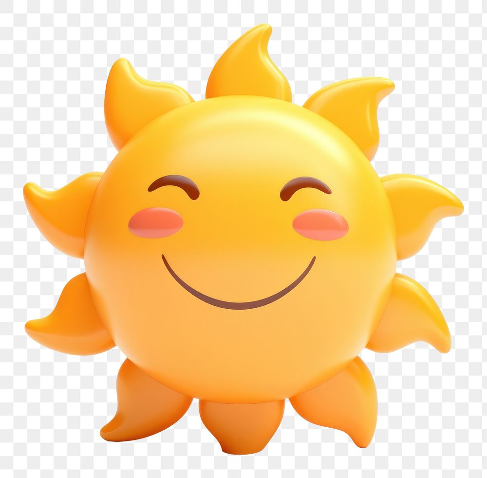 PNG Sun shining toy white background anthropomorphic. AI generated Image by rawpixel.