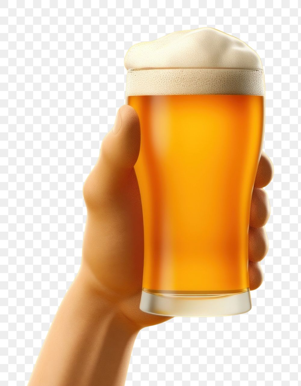 PNG Hand holding a beer glass drink lager refreshment. AI generated Image by rawpixel.