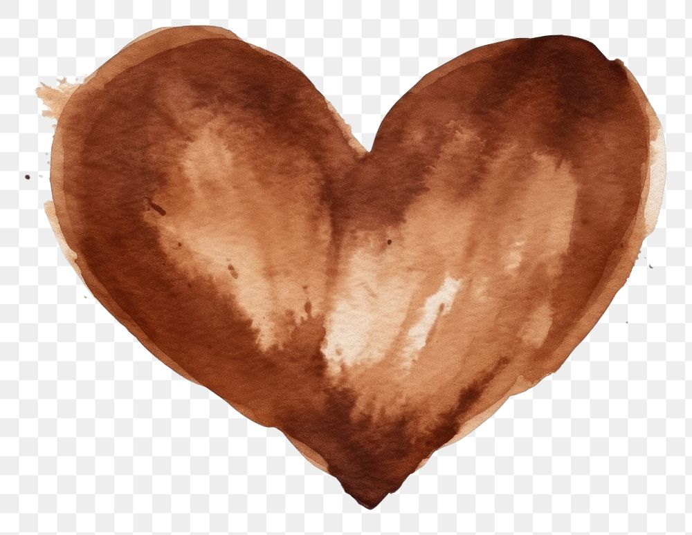 PNG Coffee stain heart backgrounds white background. AI generated Image by rawpixel.