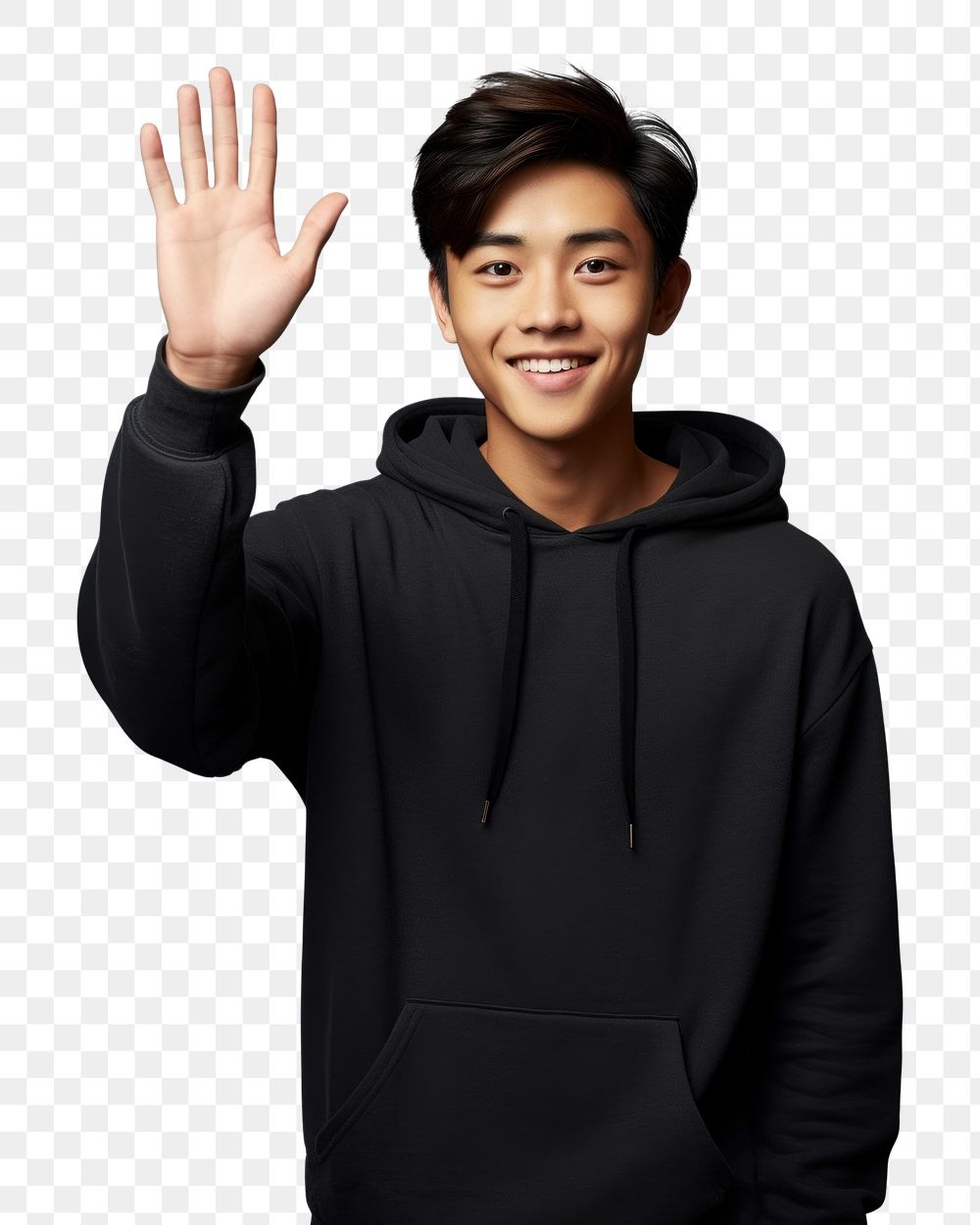 PNG Asian american teenage boy portrait smile adult. AI generated Image by rawpixel.