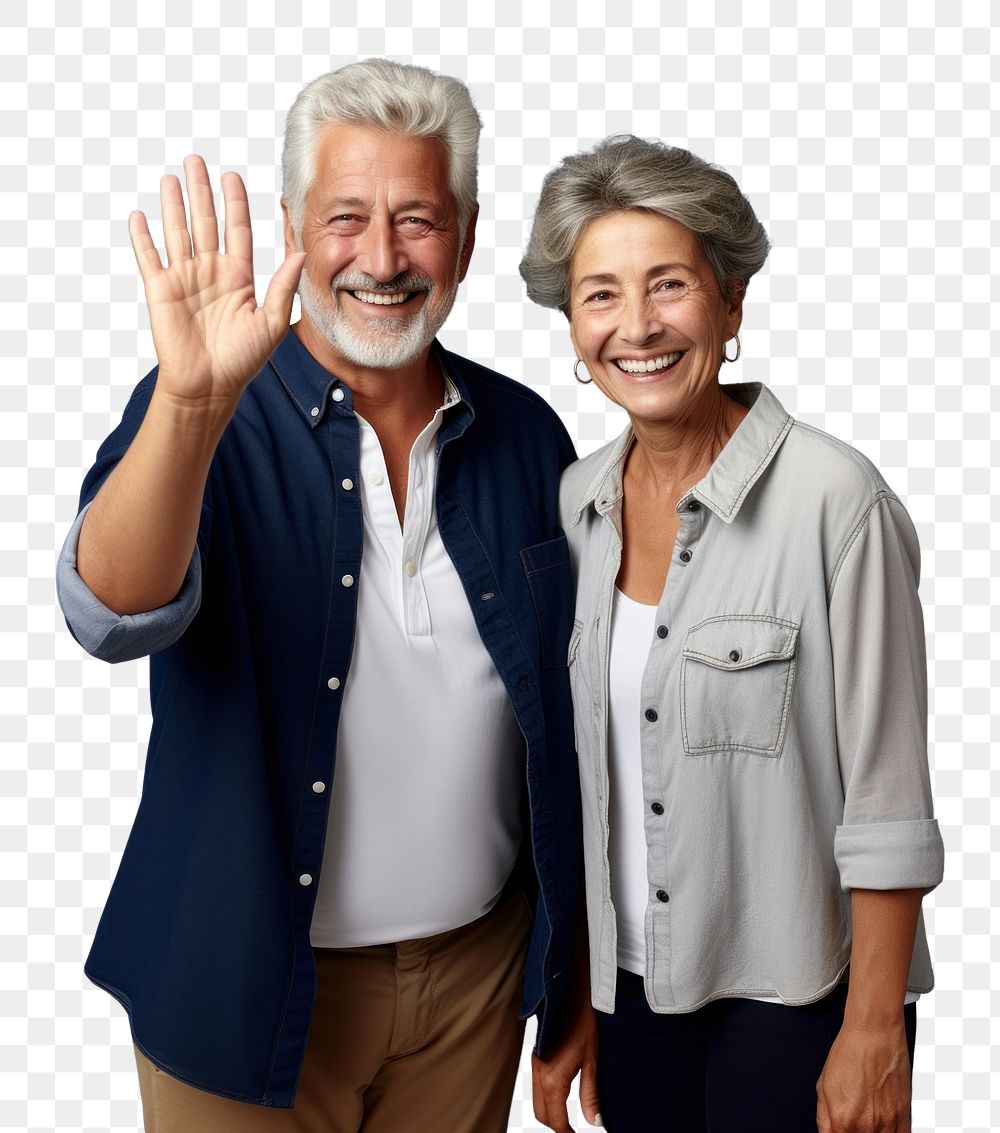 PNG Senior couple portrait people adult. AI generated Image by rawpixel.