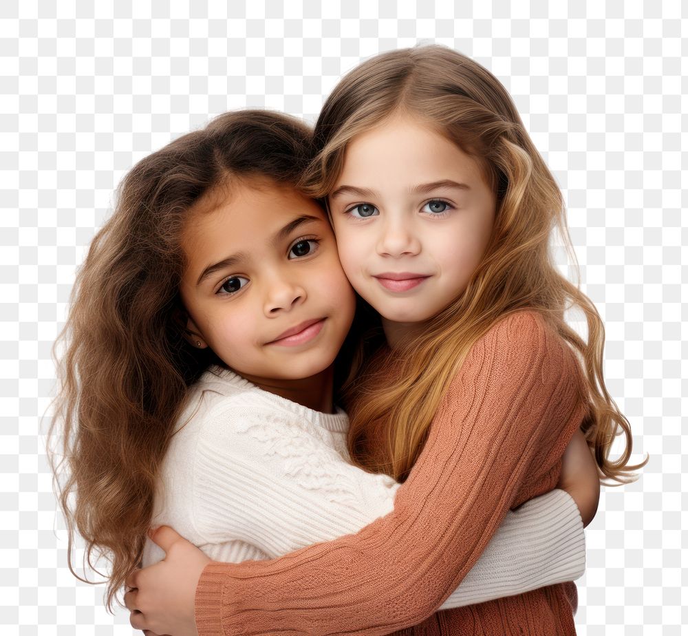 PNG Portrait hugging child togetherness. AI generated Image by rawpixel.