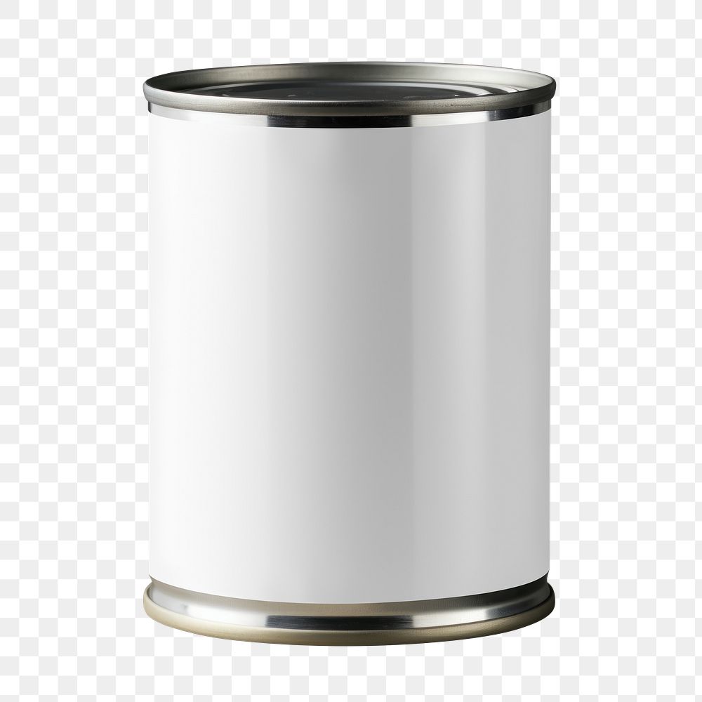 Tin can png, product packaging, transparent background