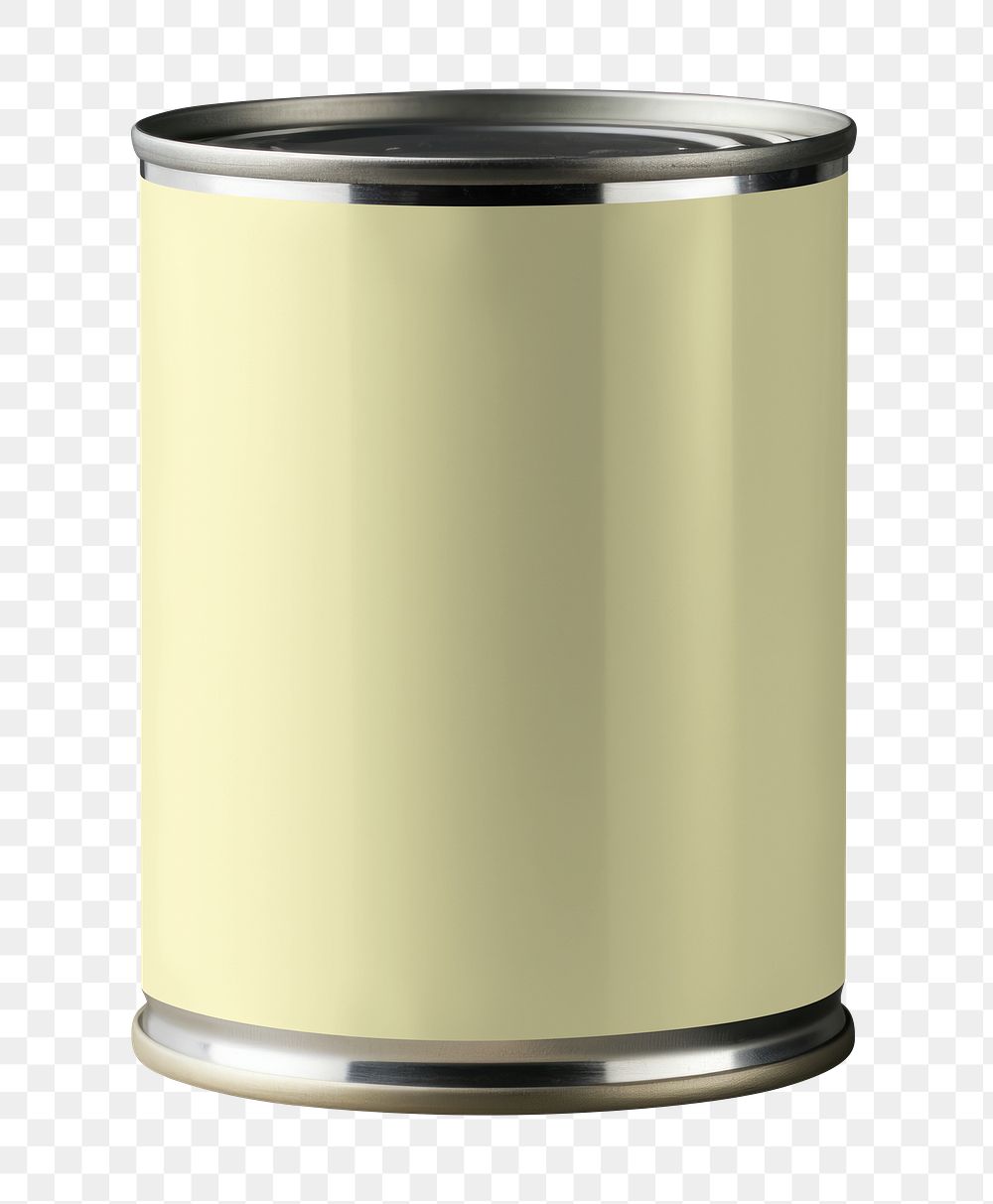 Tin can png, product packaging, transparent background
