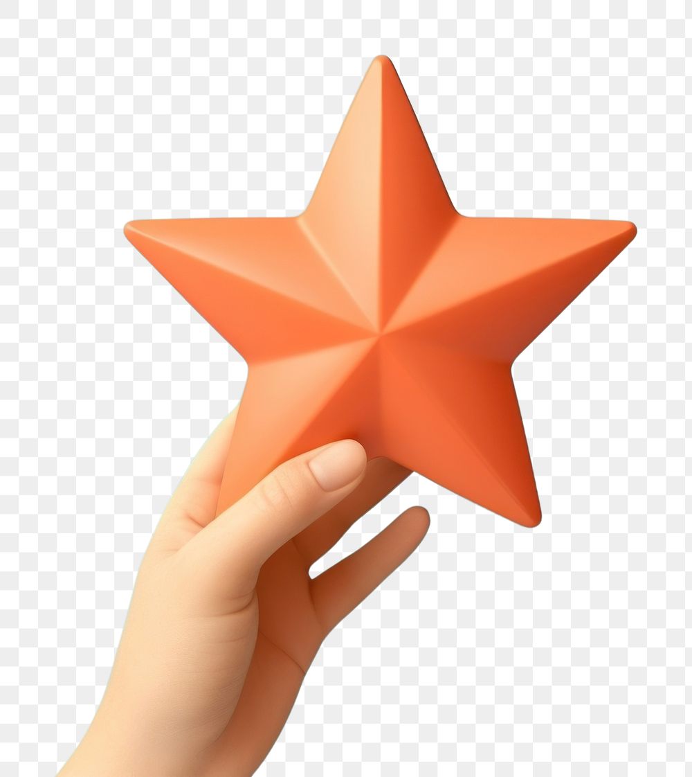 PNG Star holding shape hand. AI generated Image by rawpixel.