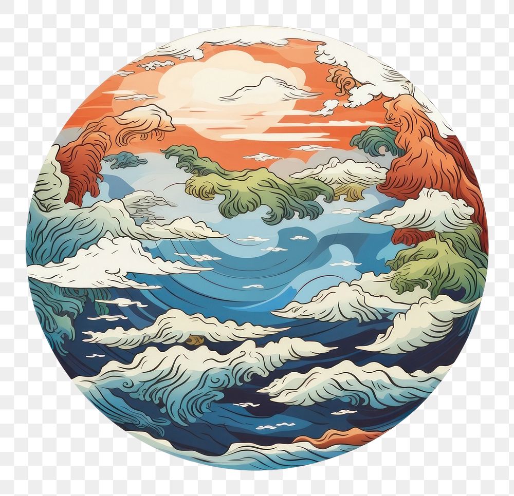 PNG  Globe creativity painting planet. AI generated Image by rawpixel.