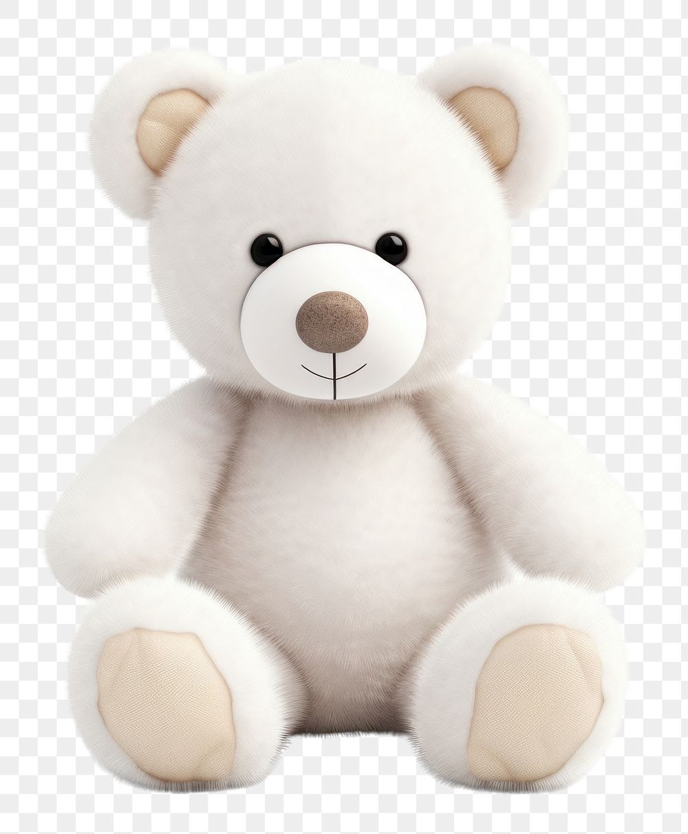 PNG Teddy bear plush white toy. AI generated Image by rawpixel.