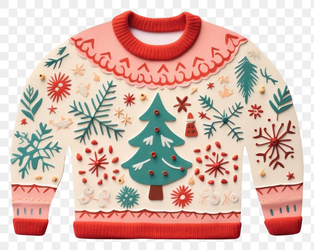 PNG Ugly Sweater sweater sweatshirt representation. AI generated Image by rawpixel.