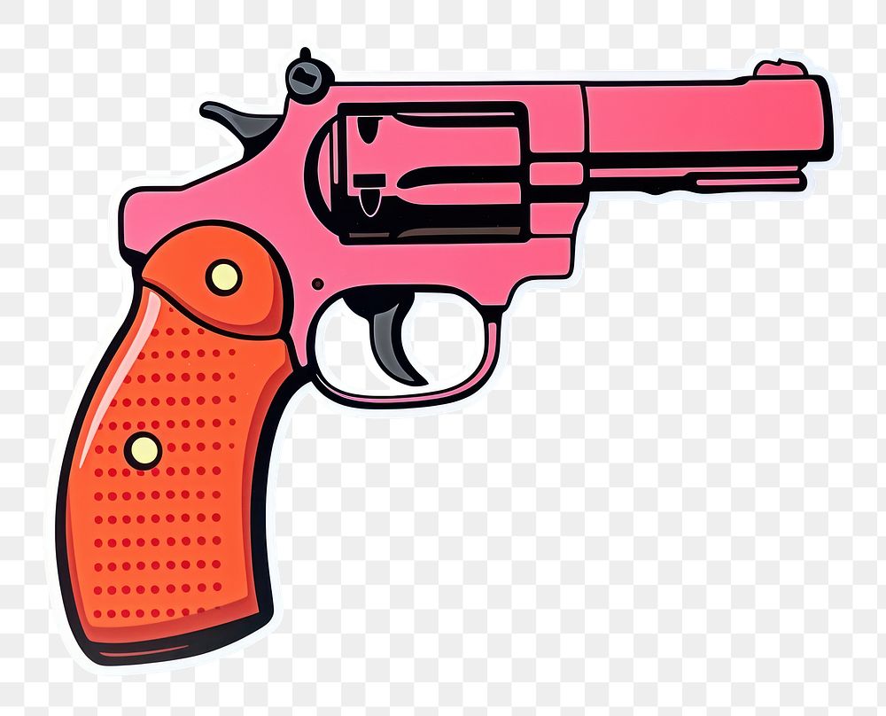 PNG  Gun handgun weapon white background. AI generated Image by rawpixel.