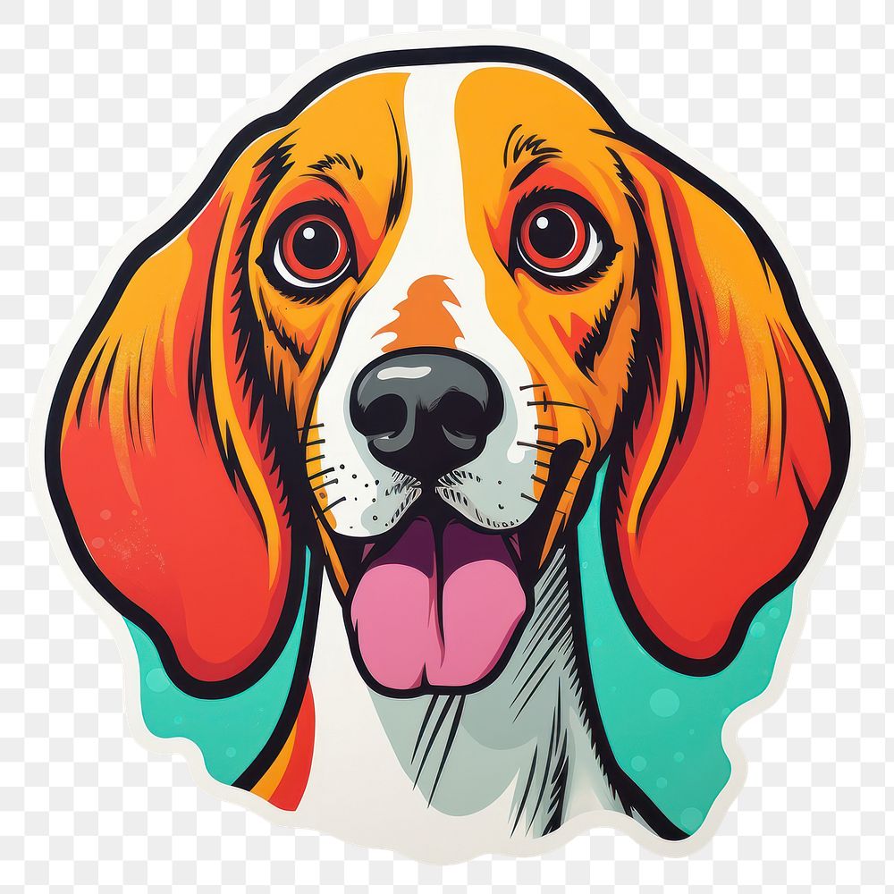 PNG  Friendly dog animal mammal beagle. AI generated Image by rawpixel.