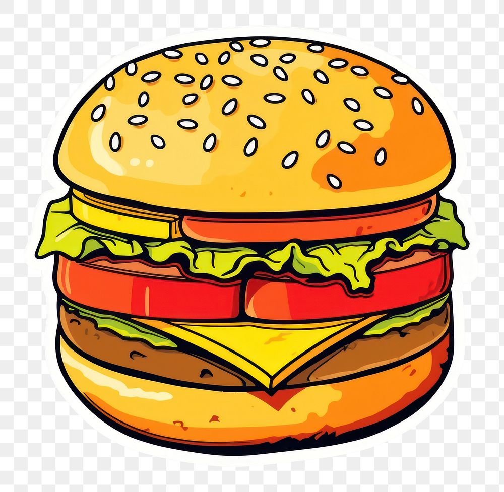 PNG  Hambuger food hamburger vegetable. AI generated Image by rawpixel.
