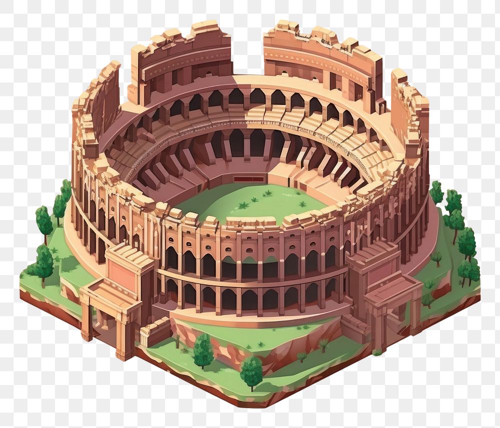 PNG Colosseum architecture amphitheatre amphitheater. AI generated Image by rawpixel.