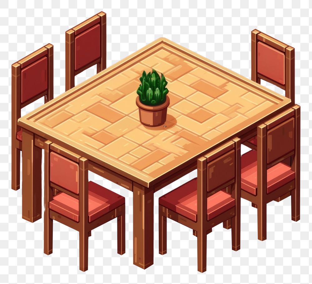 PNG Simple dining table isolated architecture furniture chair. AI generated Image by rawpixel.