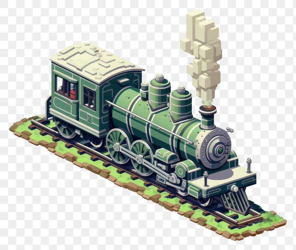 PNG Simple steam train isolated locomotive vehicle transportation. AI generated Image by rawpixel.