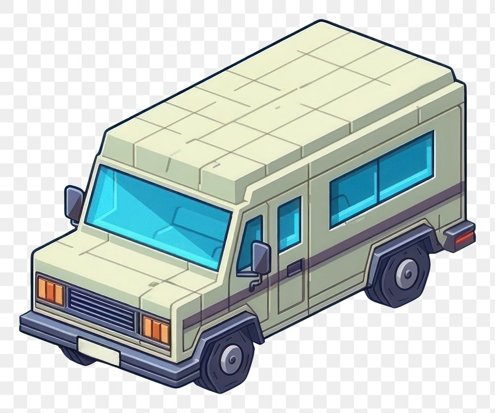 PNG Simple van isolated vehicle car transportation. AI generated Image by rawpixel.