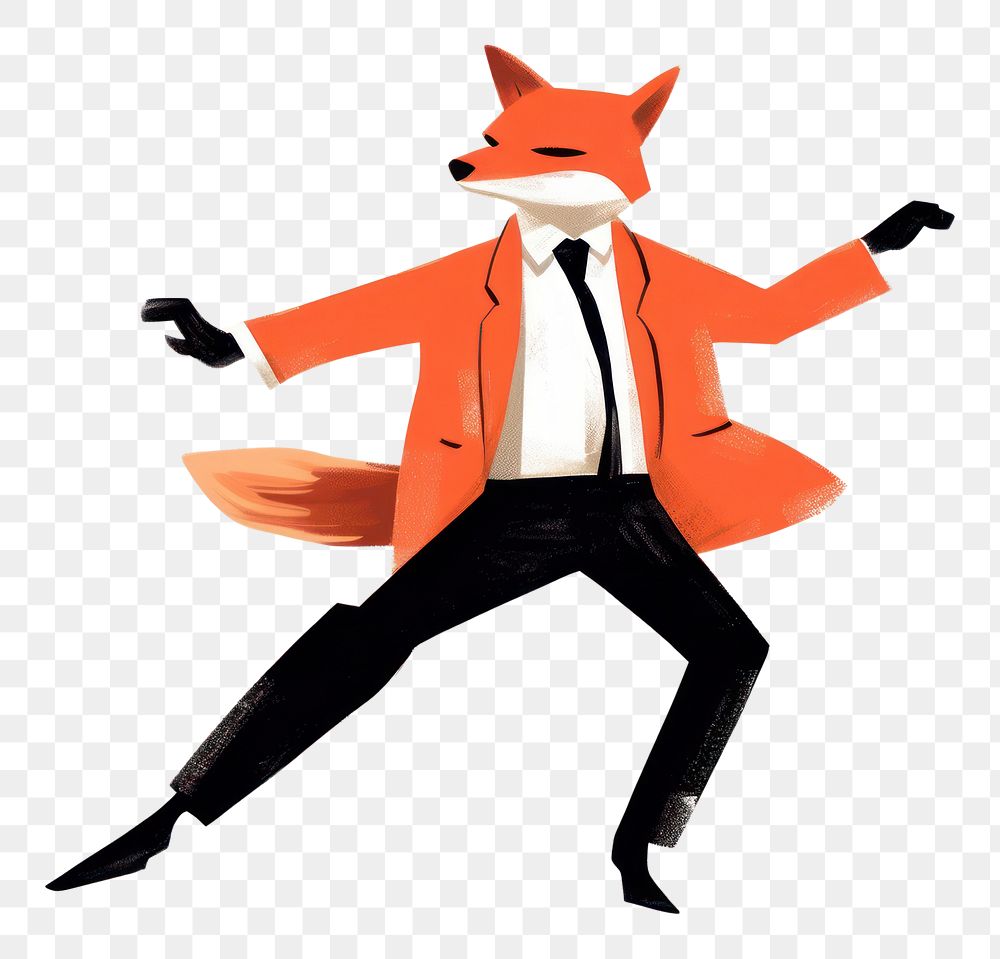 PNG Adult fox art representation. AI generated Image by rawpixel.