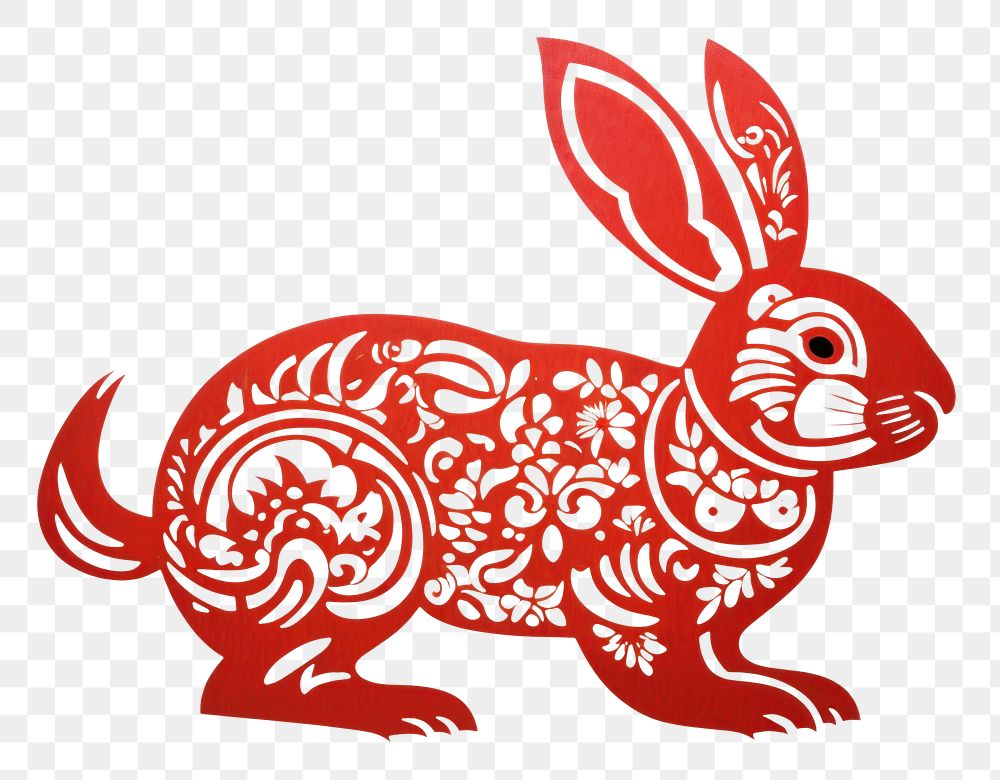 PNG Chinese zodiac symbol Rabbit animal. AI generated Image by rawpixel.