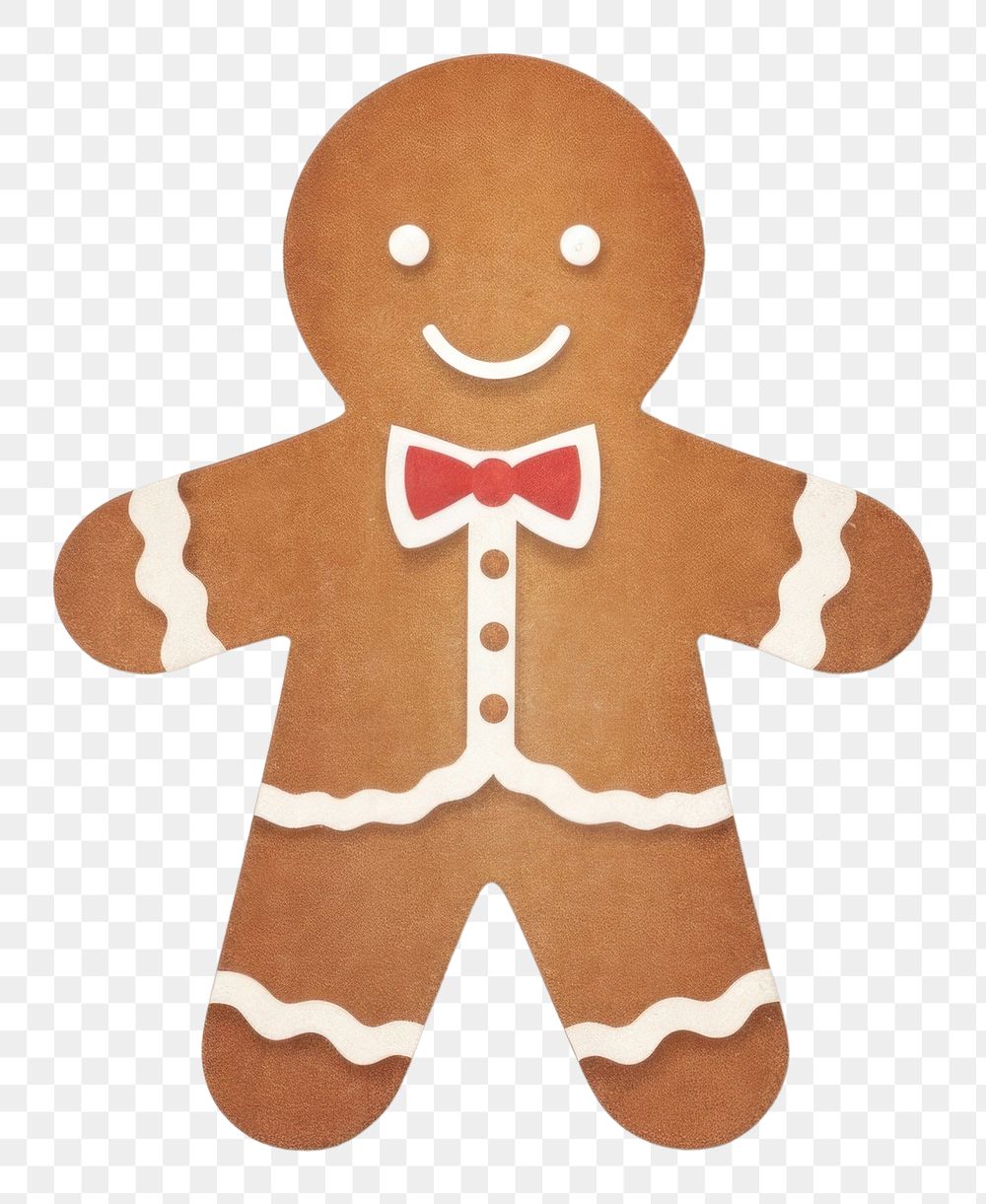 PNG Gingerbread man dessert cookie icing. AI generated Image by rawpixel.