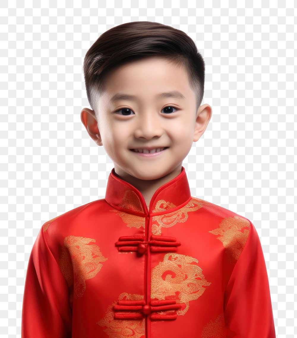 PNG Qipao Chinese new year Chinese boy portrait. AI generated Image by rawpixel.