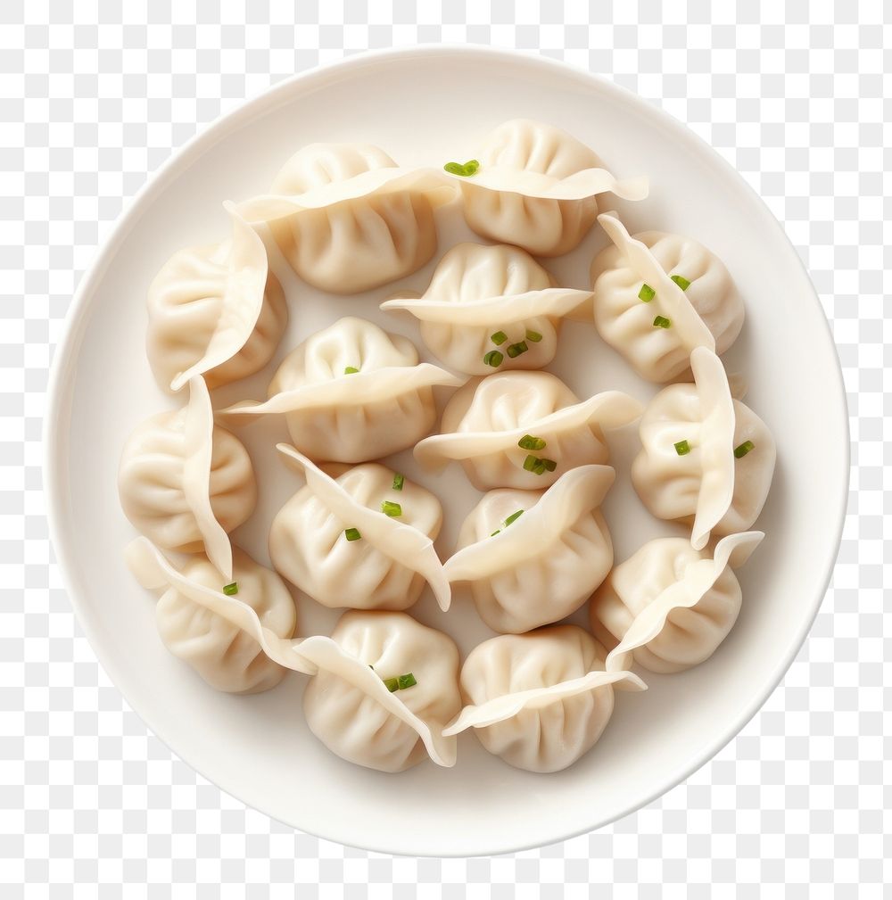 PNG Chinese dumpling Chinese new year dish pasta. AI generated Image by rawpixel.