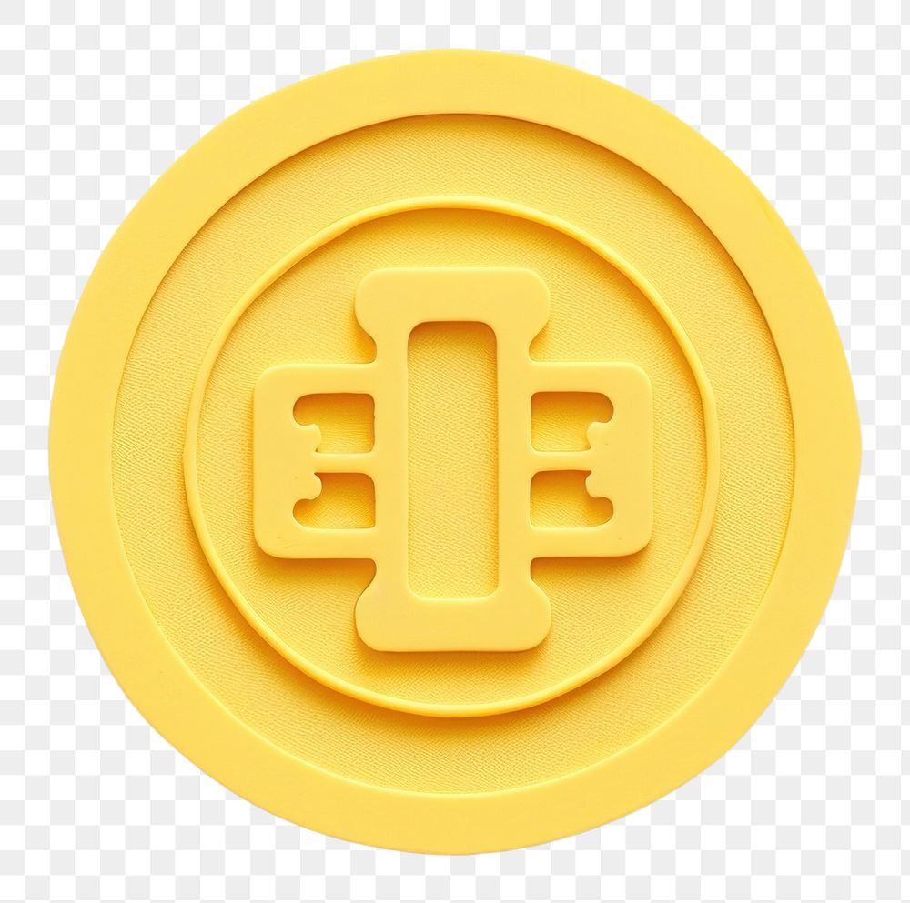 PNG Chinese Coin yellow coin logo. AI generated Image by rawpixel.