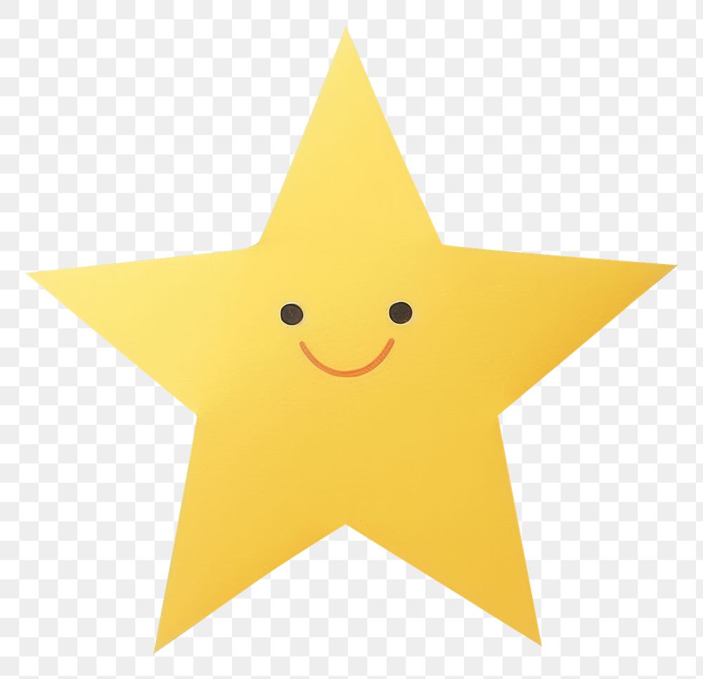 PNG Star symbol yellow paper. AI generated Image by rawpixel.