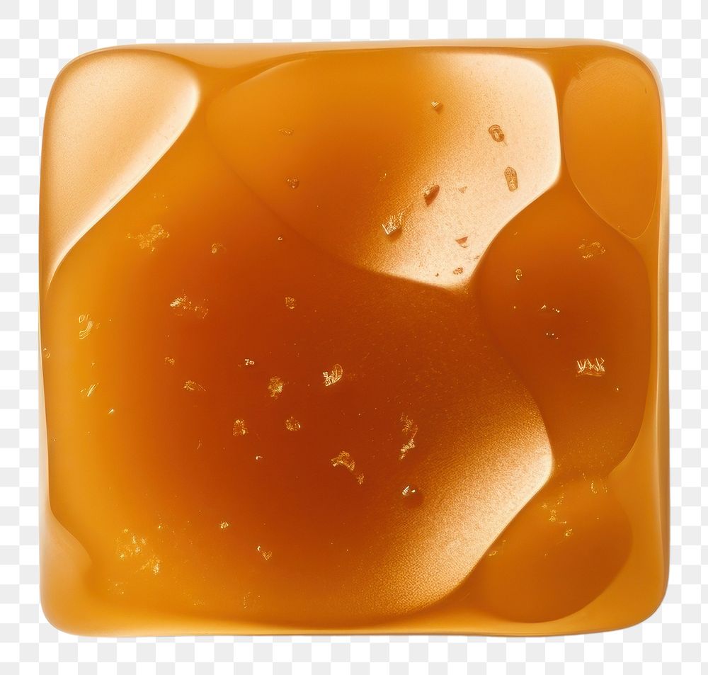 PNG  A butterscotch candie jewelry food white background. AI generated Image by rawpixel.