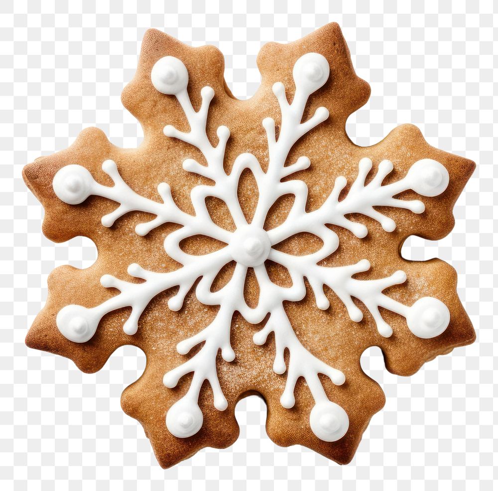 PNG  A christmas cookie gingerbread dessert icing. AI generated Image by rawpixel.