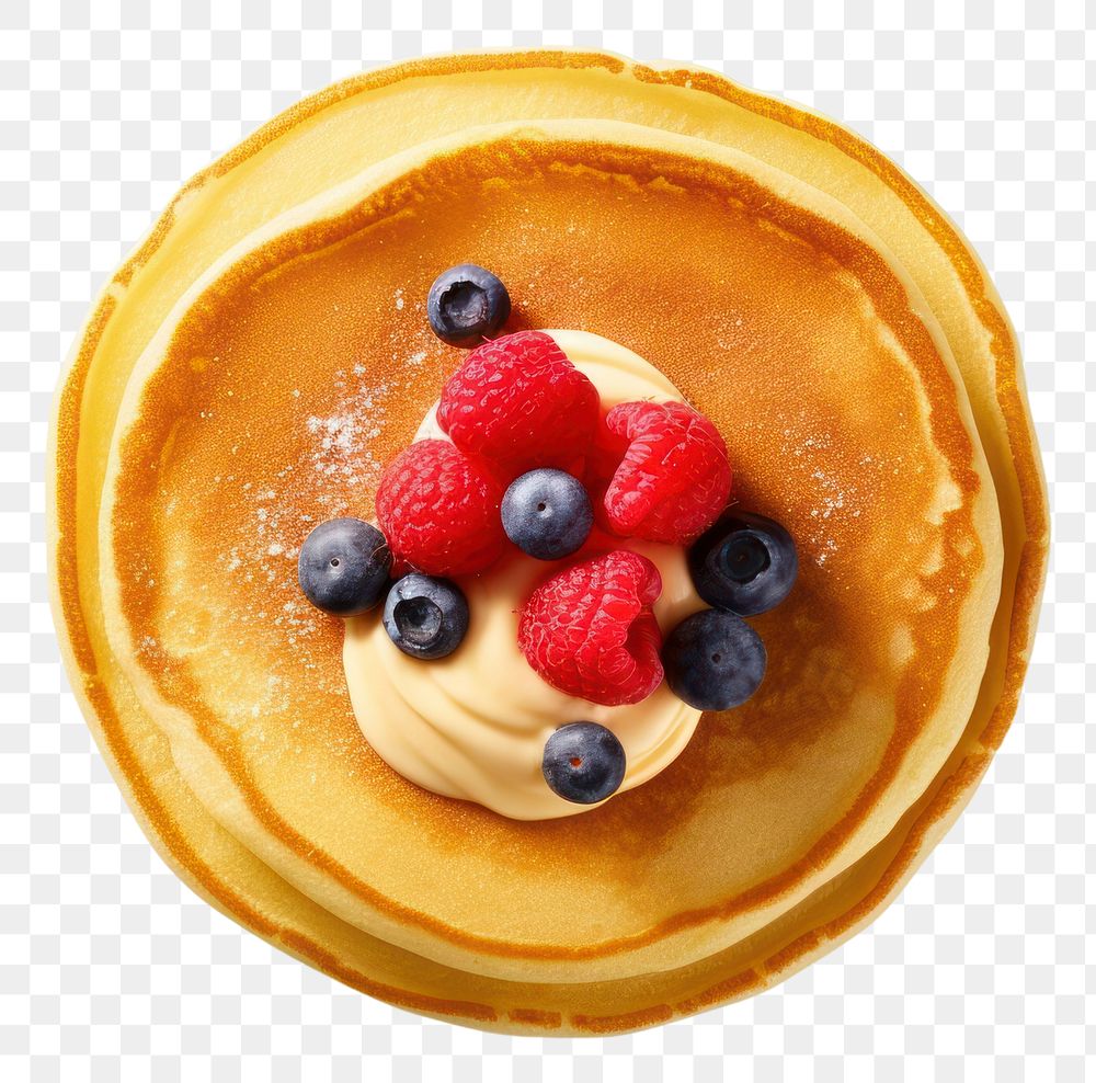 PNG  A cute pancake blueberry fruit food. AI generated Image by rawpixel.