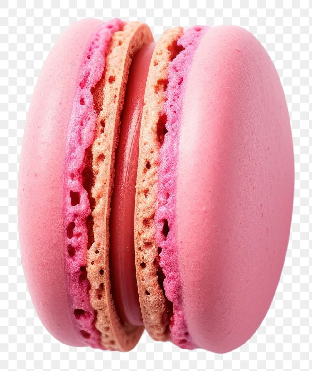 PNG  A macaron macarons food white background. AI generated Image by rawpixel.