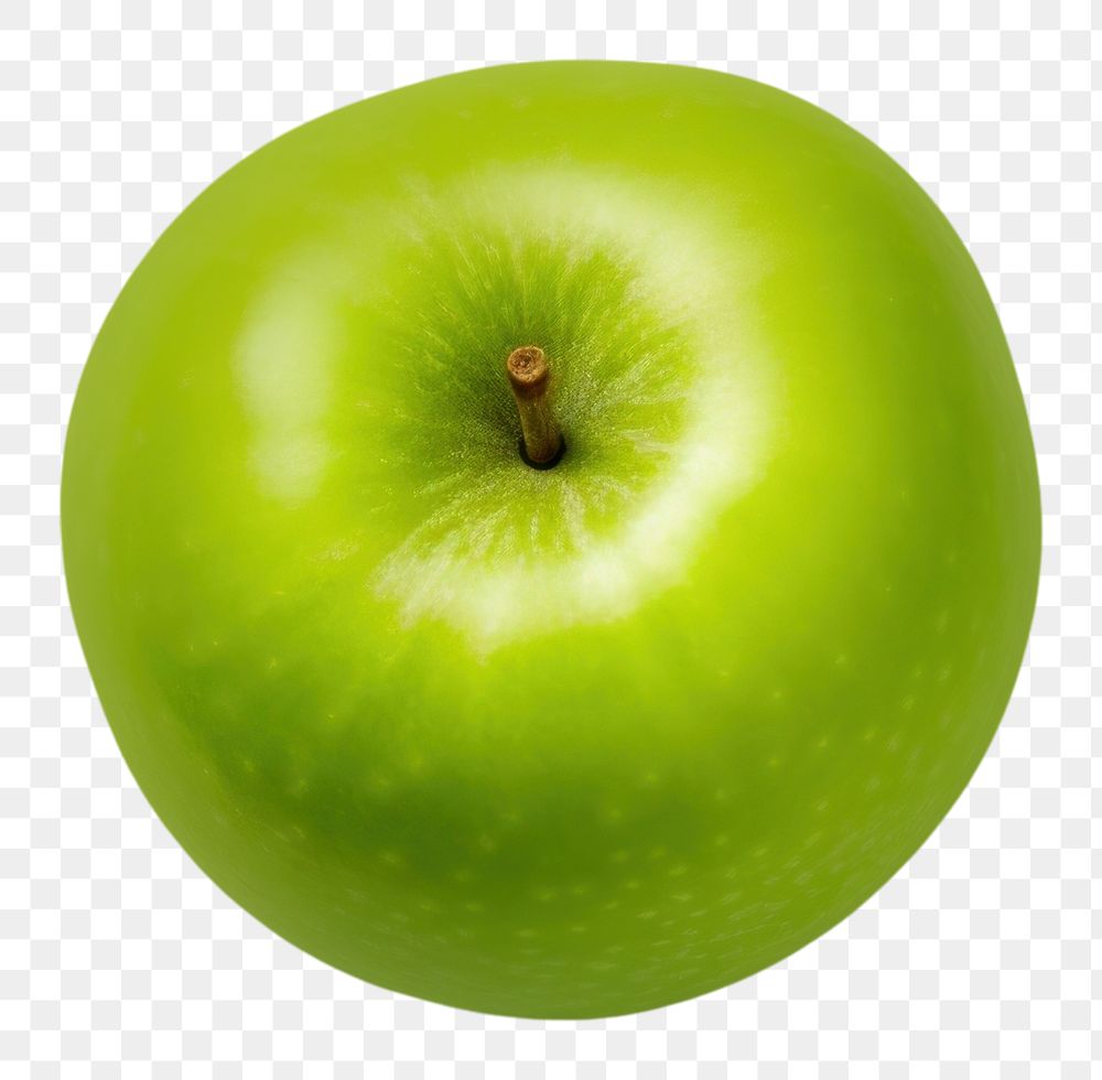 PNG  A mini green apple fruit plant food. AI generated Image by rawpixel.