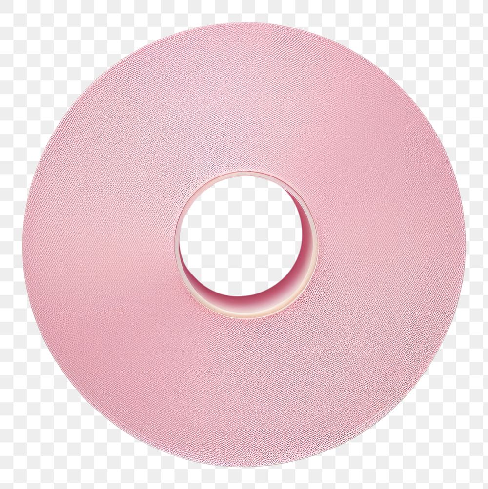 Pink measuring tape isolated on transparent background PNG