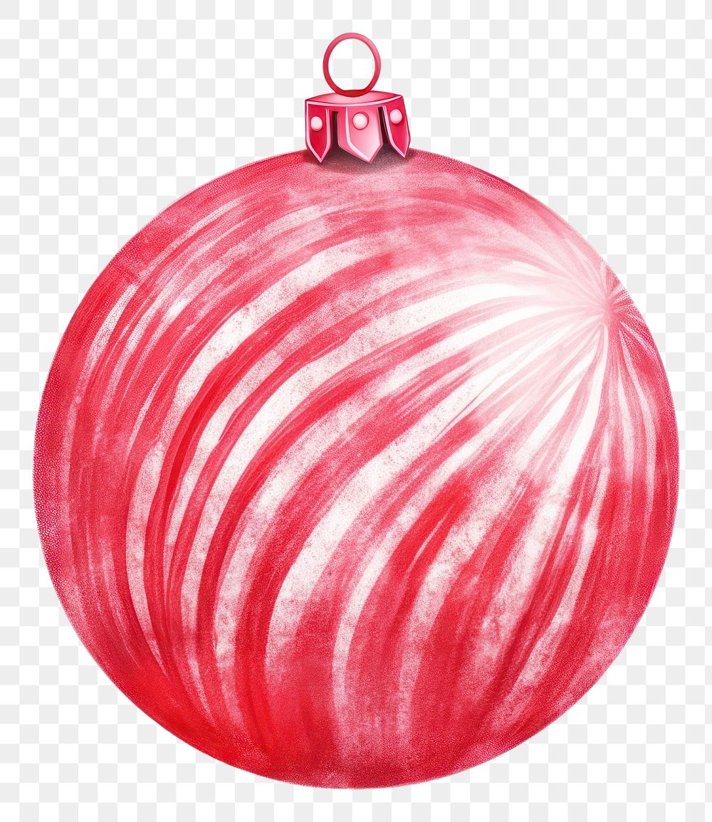 PNG Christmas sphere red white background. AI generated Image by rawpixel.