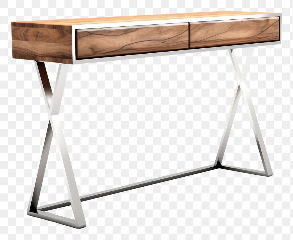 PNG  Modern console table furniture sideboard desk. AI generated Image by rawpixel.